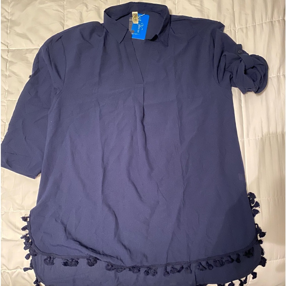 NWT women’s swimsuit cover-up XL Navy